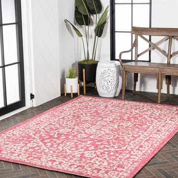Malta Bohemian Medallion Textured Weave Indoor/outdoor Area Rug